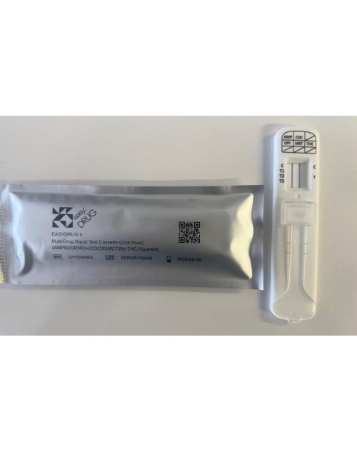 Test Saliva EASYDRUG 6 Determinaciones c/25 uds